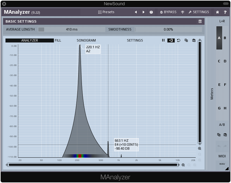 Platinum Compressor frequency analysis