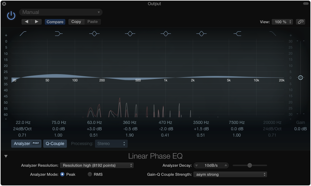 Logic X Linear Phase EQ